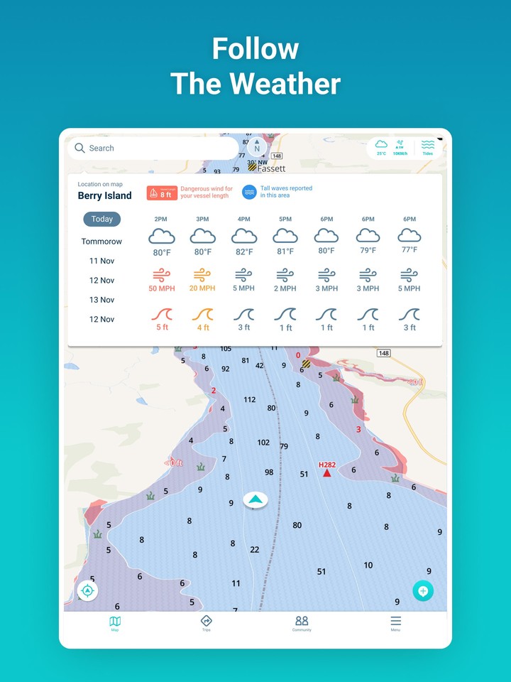 Wavve Boating: Easy Marine GPS screenshot image 30_Popularmodapk.com