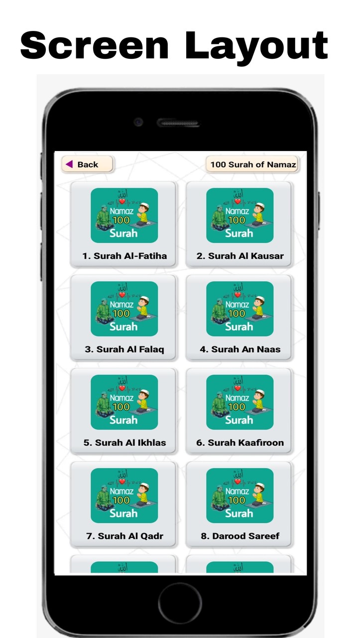 100 Surah Of Namaz With Audio screenshot image 3_Popularmodapk.com