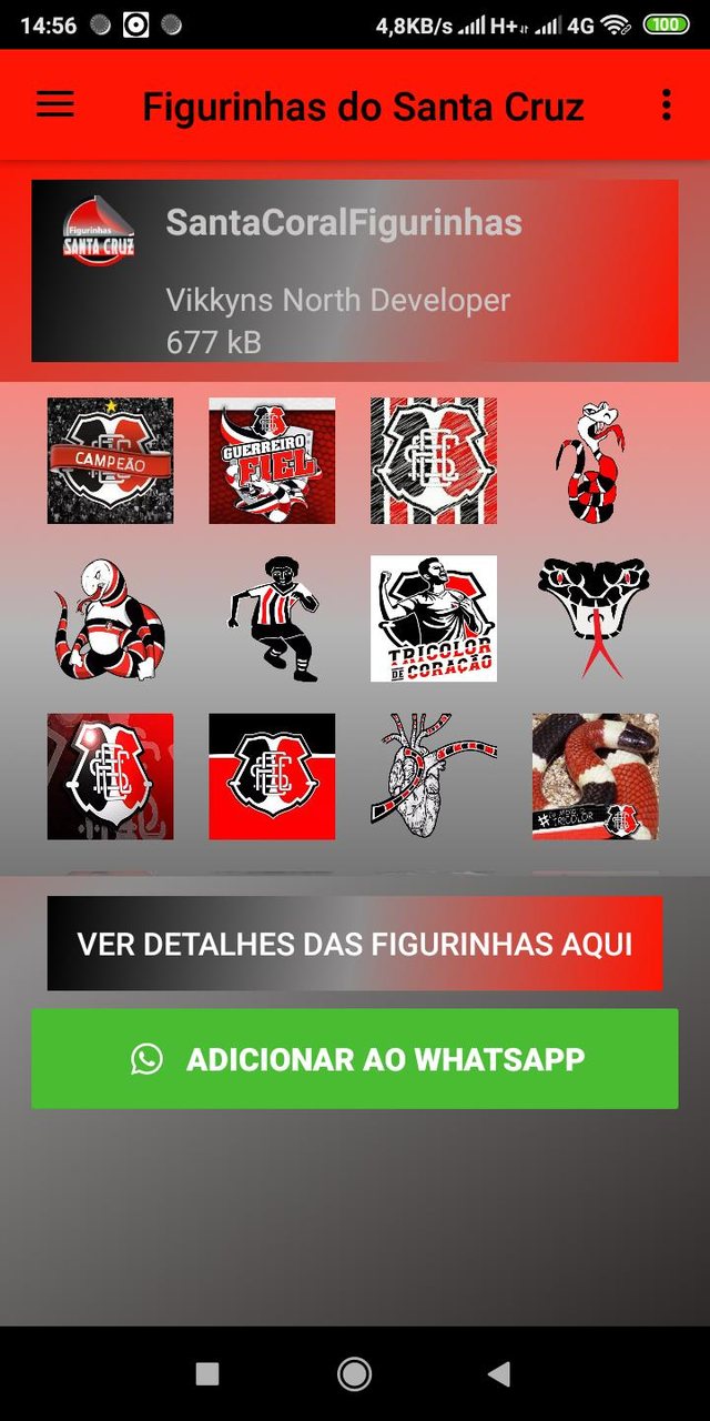 Figurinhas do Santa Cruz screenshot image 6_Popularmodapk.com