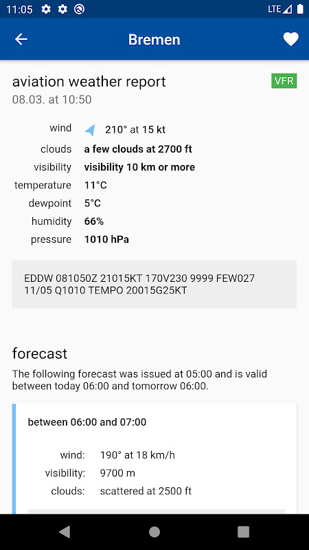 Aviation weather - METAR & TAF screenshot image 6_Popularmodapk.com