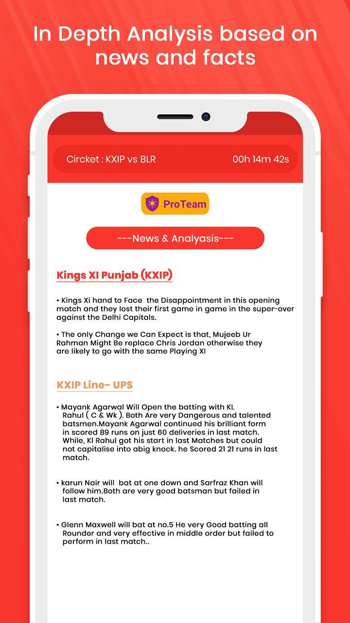 MyTeam 11- My11Circle Team Tip screenshot image 9_Popularmodapk.com