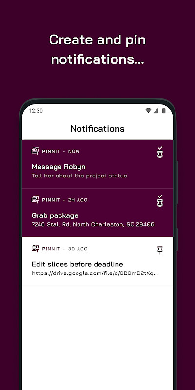 Pinnit - Create & pin notifications screenshot image 4_Popularmodapk.com