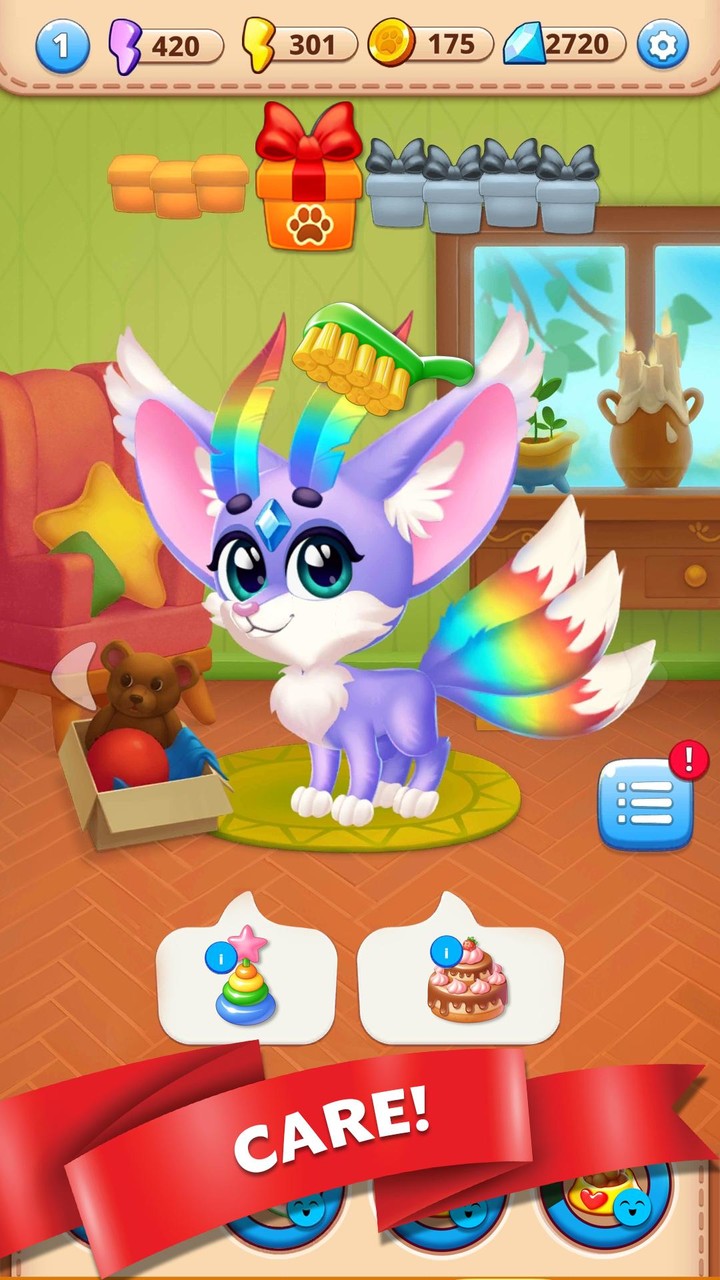 Magic Pets: Care & Merge screenshot image 2_Popularmodapk.com