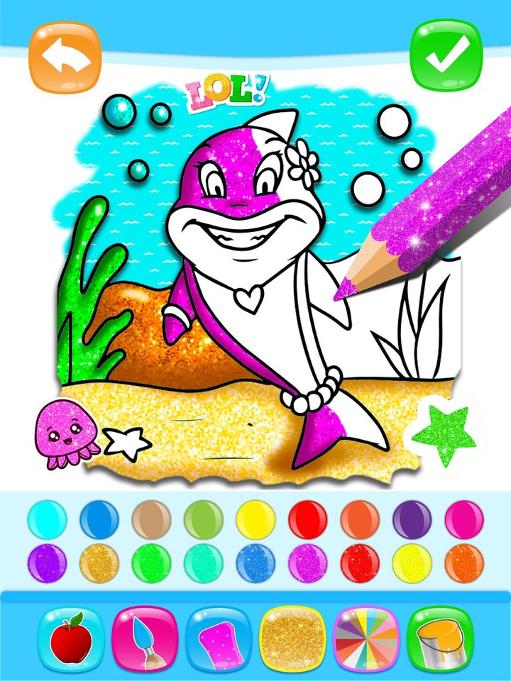 Baby Shark Coloring and Drawing For kids screenshot image 15_Popularmodapk.com