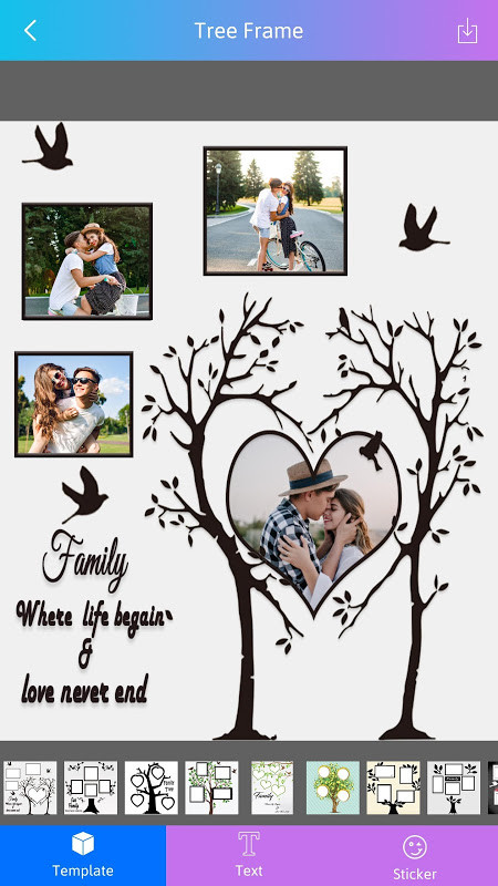 Photo Frame - Tree Frame screenshot image 1_Popularmodapk.com