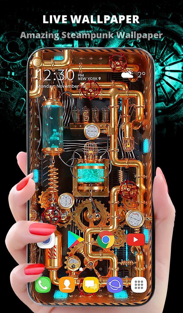 3D Wallpaper Steampunk Energy screenshot image 1_Popularmodapk.com