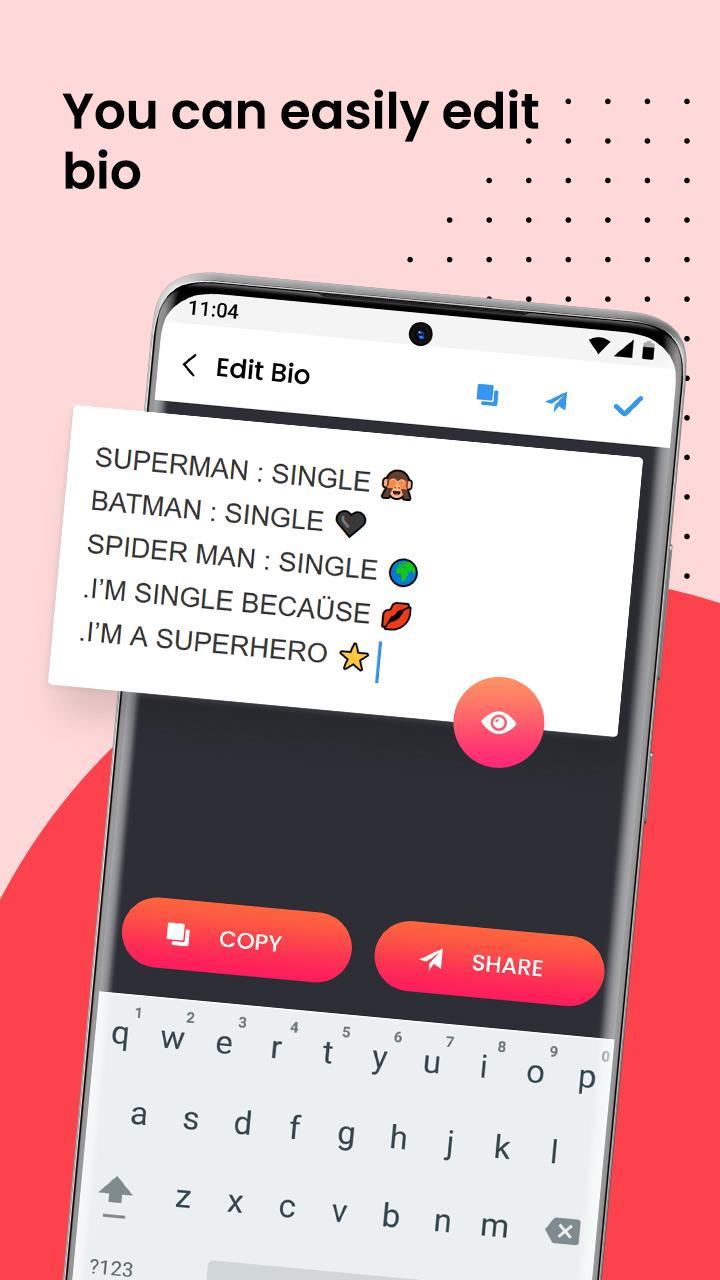 Stylish Bio Quotes with Emojis: Killer & Royal screenshot image 3_Popularmodapk.com