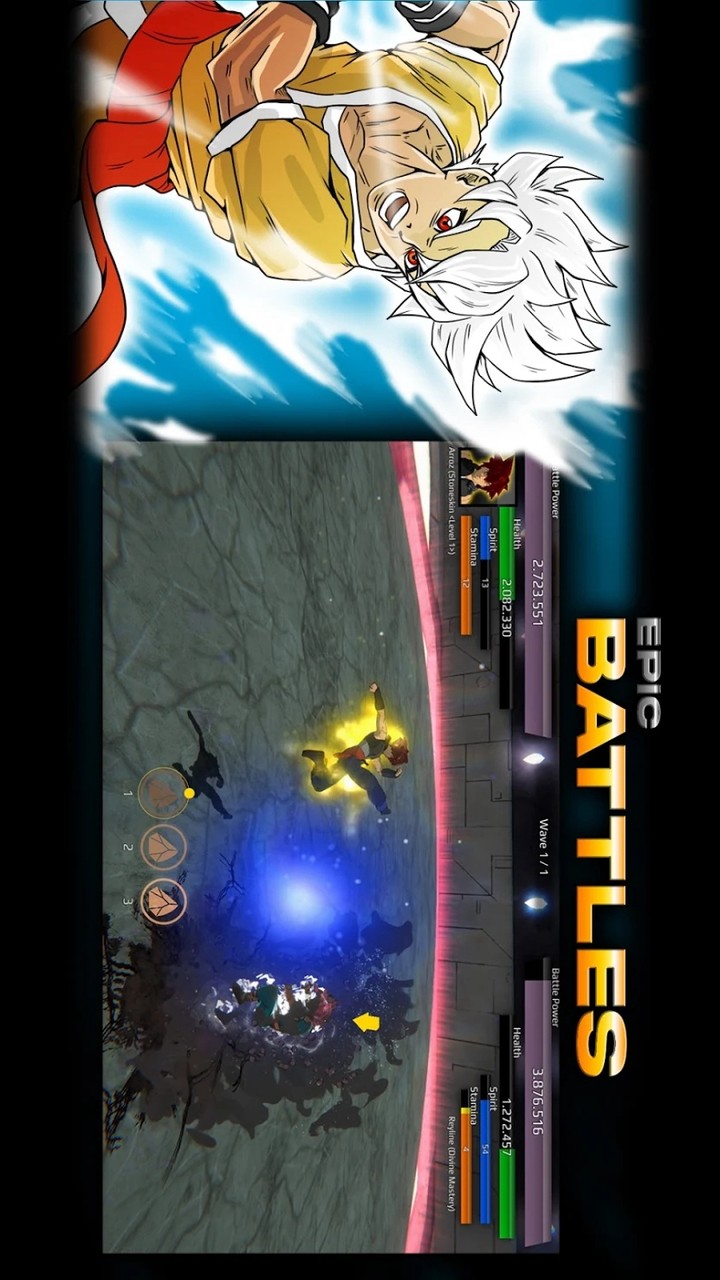 Burst To Power - Anime fighting action RPG(Unlimited Blue upgrade point) screenshot image 3_Popularmodapk.com