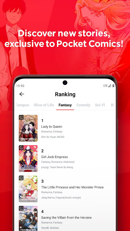 POCKET COMICS: Premium Webtoon screenshot image 2_Popularmodapk.com