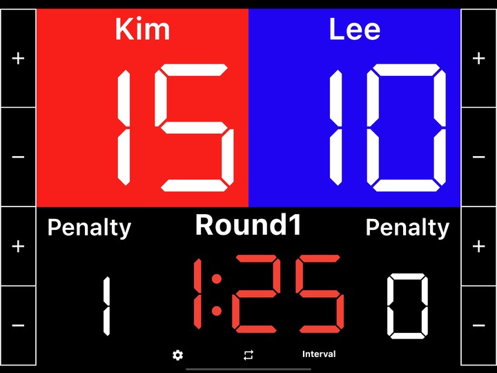 Taekwondo Scoreboard screenshot image 3_Popularmodapk.com