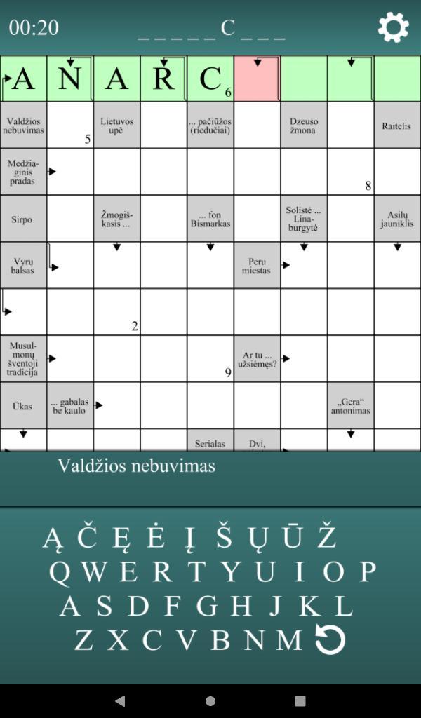 Kryžiažodžiai screenshot image 3_Popularmodapk.com