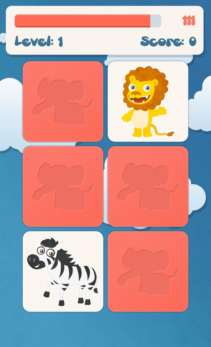 Animals memory games for kids screenshot image 2_Popularmodapk.com