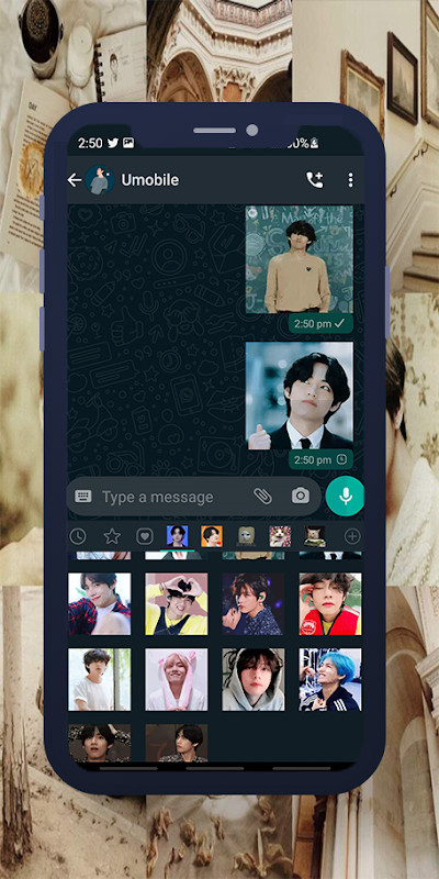 V BTS Animated WASticker screenshot image 3_Popularmodapk.com