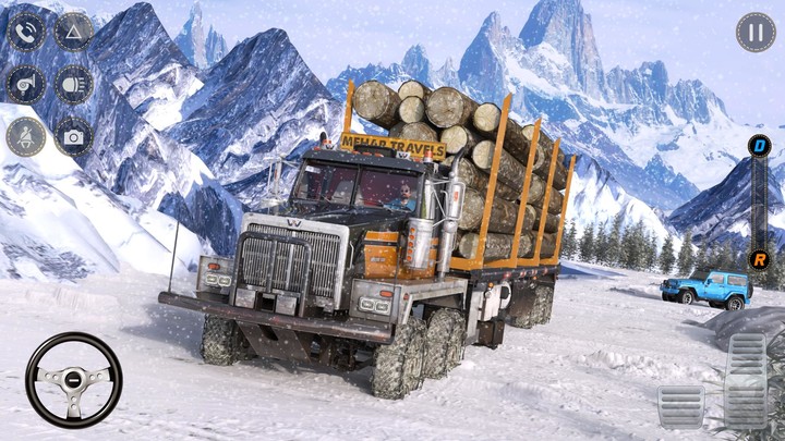 Offroad Snow Mud Truck Runner screenshot image 3_Popularmodapk.com