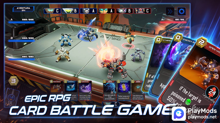 MEDABOTS: Card Battle RPG Game<span>(No Ads)</span> screenshot image 2_Popularmodapk.com