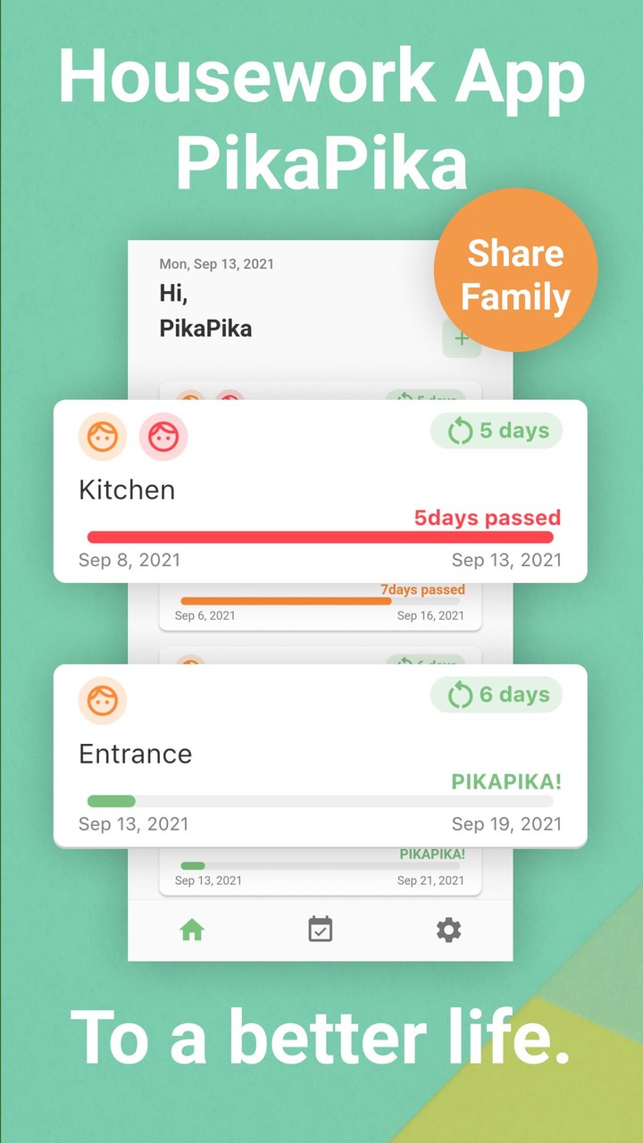 Chores Schedule App - PikaPika screenshot image 1_Popularmodapk.com