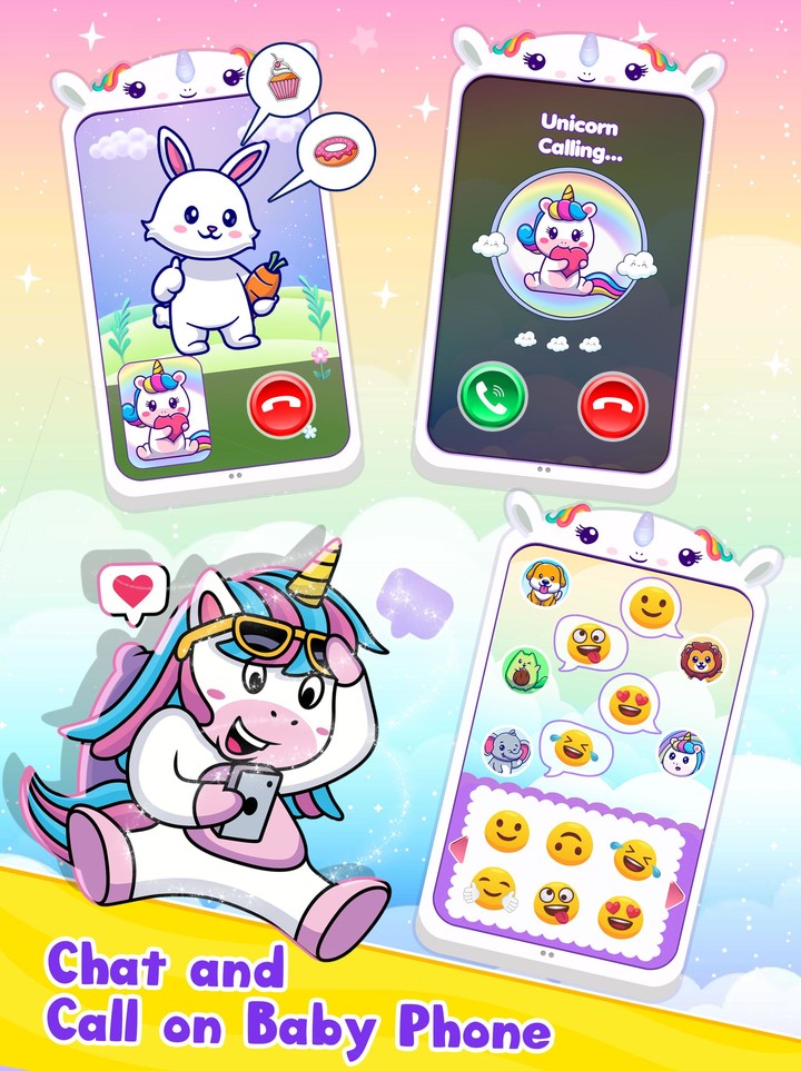 Baby Unicorn Phone For Kids screenshot image 2_Popularmodapk.com