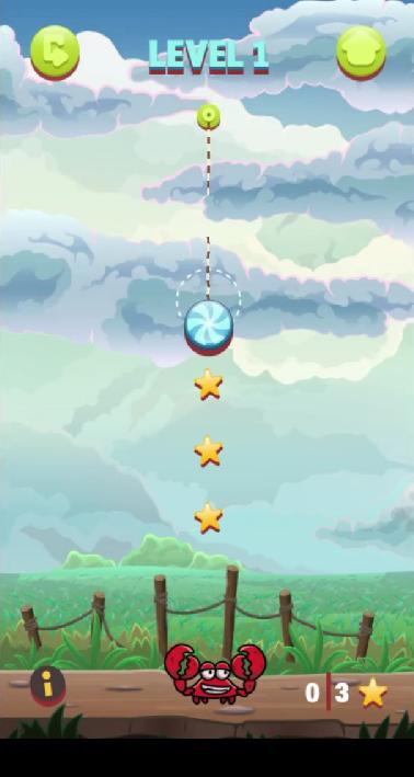 Hungry Crab Rope Rescue Game screenshot image 1_Popularmodapk.com