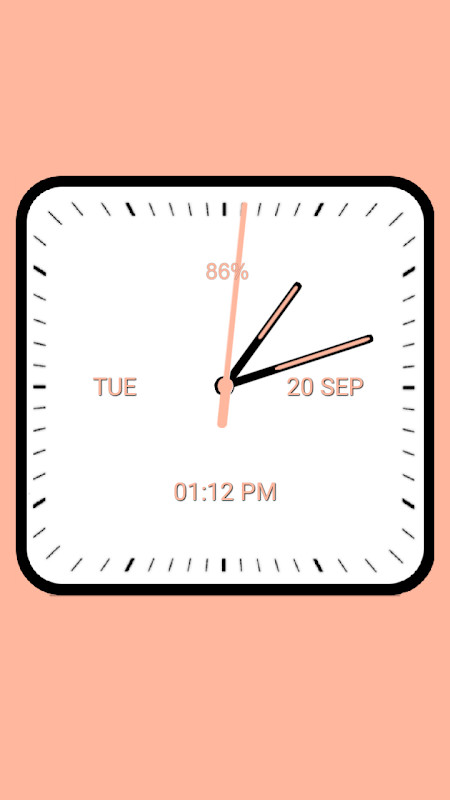 Analog Clock Square screenshot image 8_Popularmodapk.com