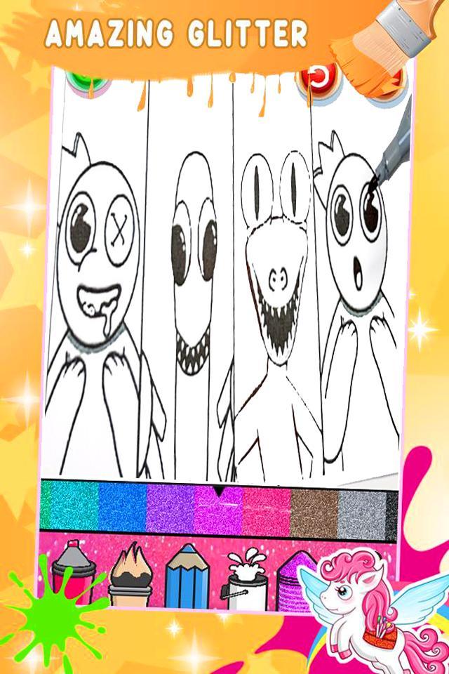 Rainbow Friends Coloring Book screenshot image 3_Popularmodapk.com
