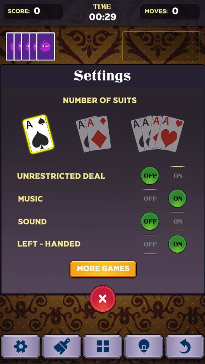 Spider Solitair - Classic Card screenshot image 2_Popularmodapk.com