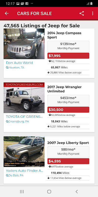 Used Cars USA - Buy and Sell screenshot image 1_Popularmodapk.com