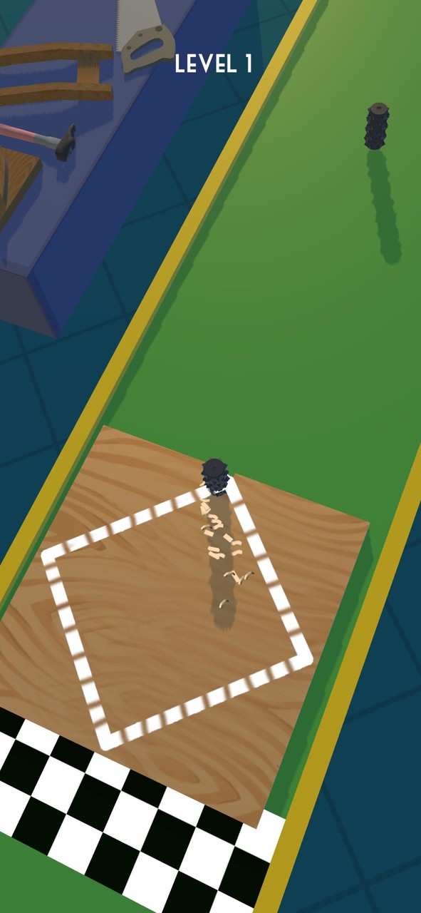 Wood cutting runner 3D screenshot image 2_Popularmodapk.com