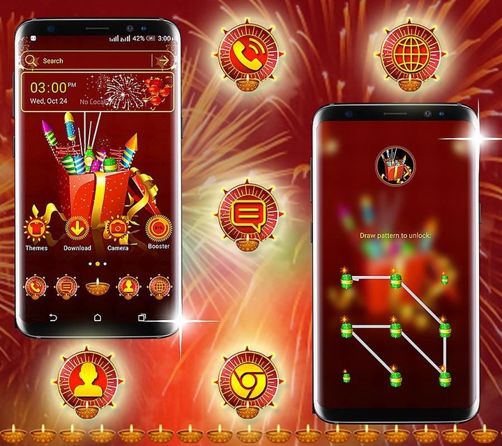 Diwali Crackers Launcher Theme screenshot image 6_Popularmodapk.com