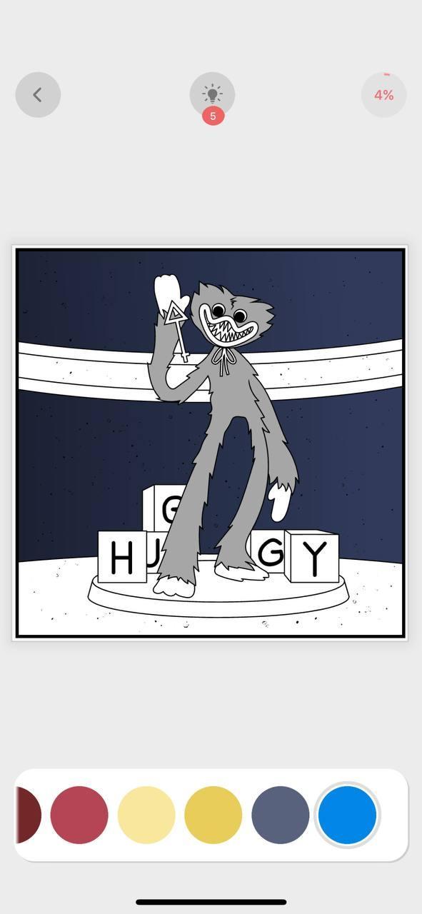 Huggy Wuggy - Coloring Book screenshot image 1_Popularmodapk.com