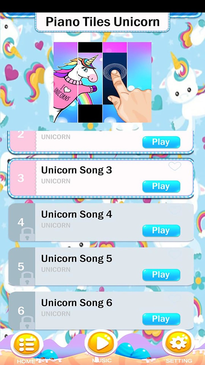 Unicorn Piano music tiles screenshot image 12_Popularmodapk.com