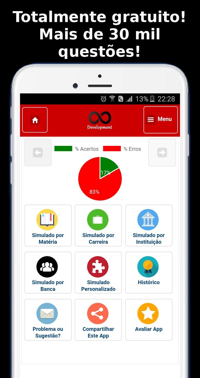 Simulado Concursos Públicos screenshot image 21_Popularmodapk.com