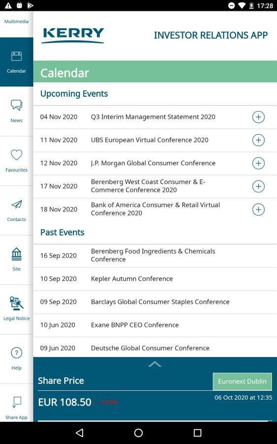 Kerry Group Investor Relations screenshot image 8_Popularmodapk.com