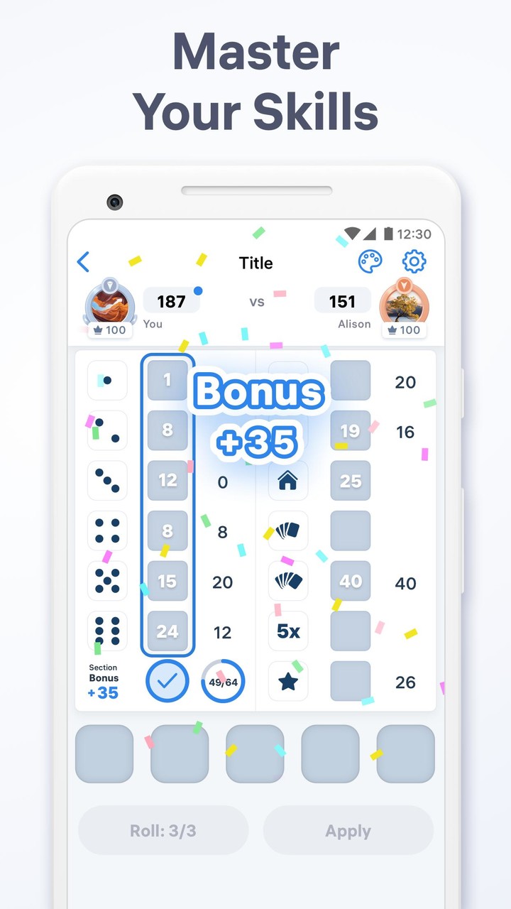 Yatzy Match - dice board game screenshot image 5_Popularmodapk.com