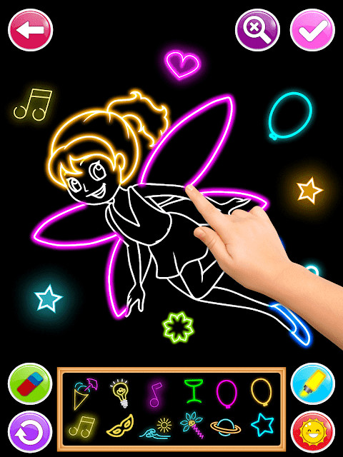 Draw Glow Number - Learn To draw glow Flowers screenshot image 8_Popularmodapk.com