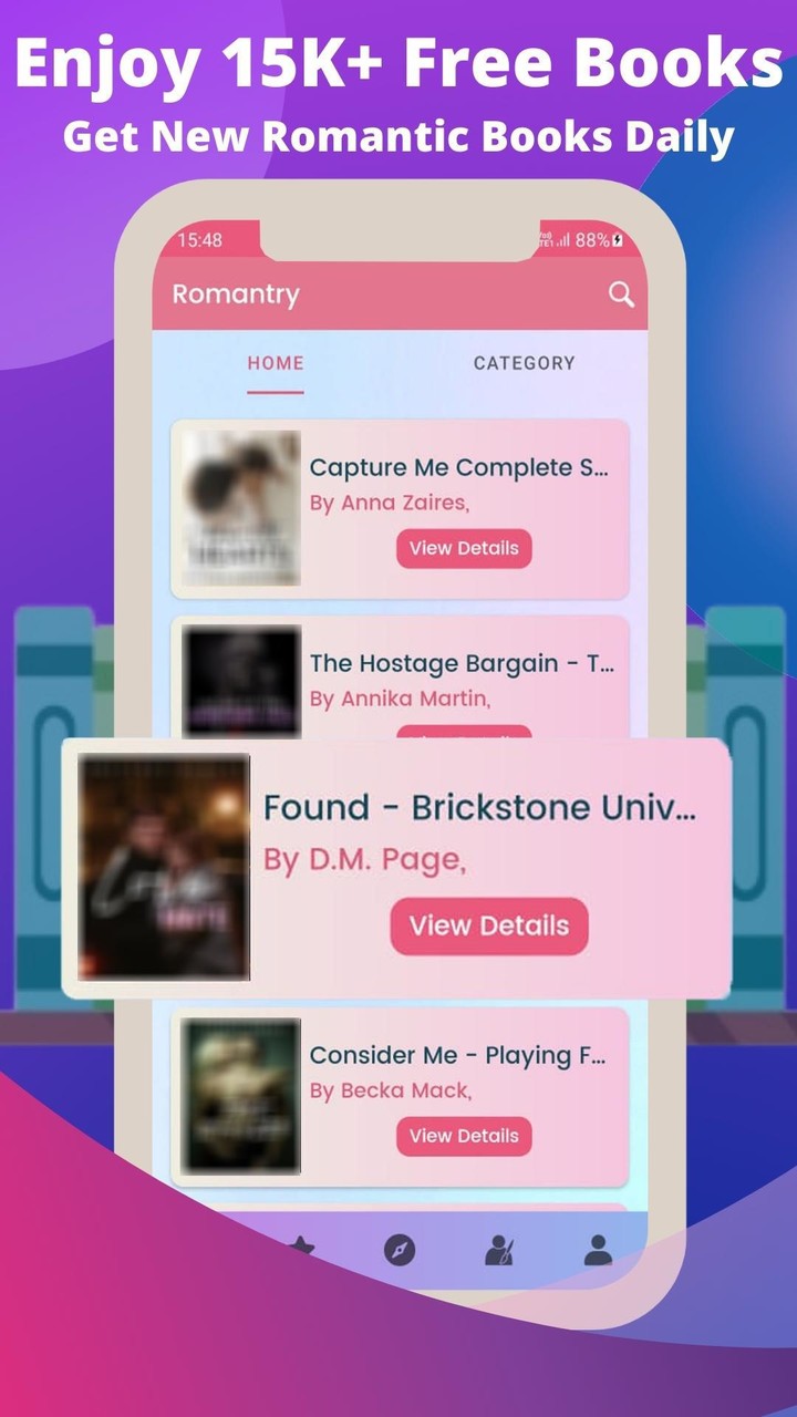 Romantry: Read Romantic Books screenshot image 2_Popularmodapk.com