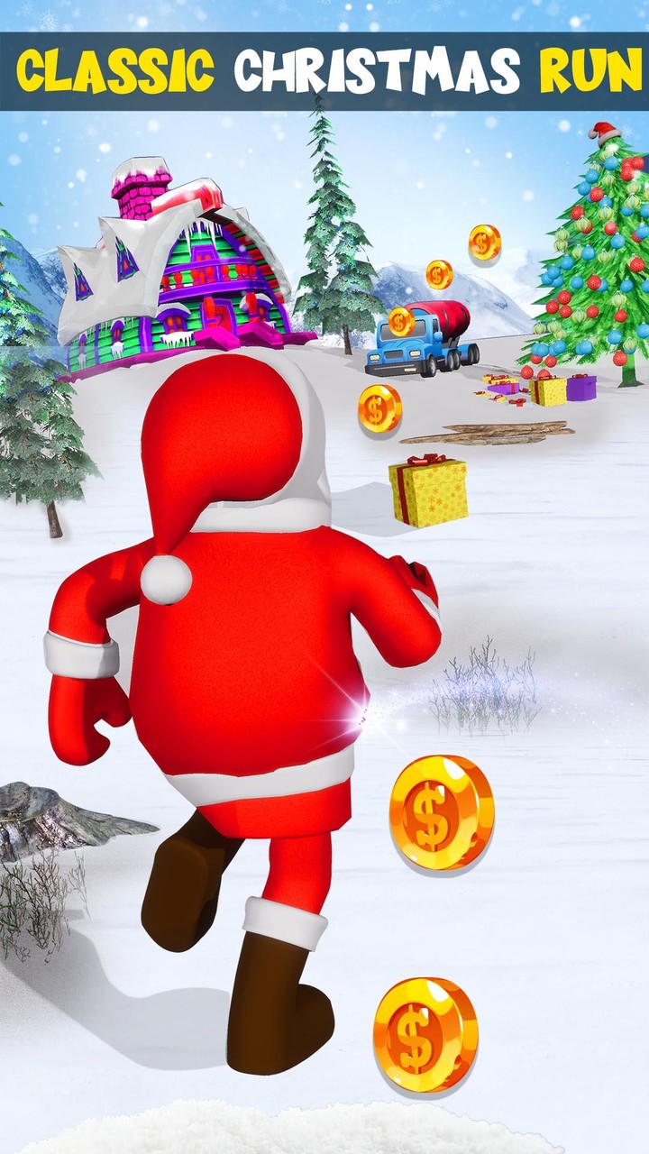 Xmas Santa Surfer Running Game screenshot image 5_Popularmodapk.com