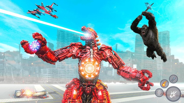 Gorilla Robot Car: Robot Games screenshot image 4_Popularmodapk.com