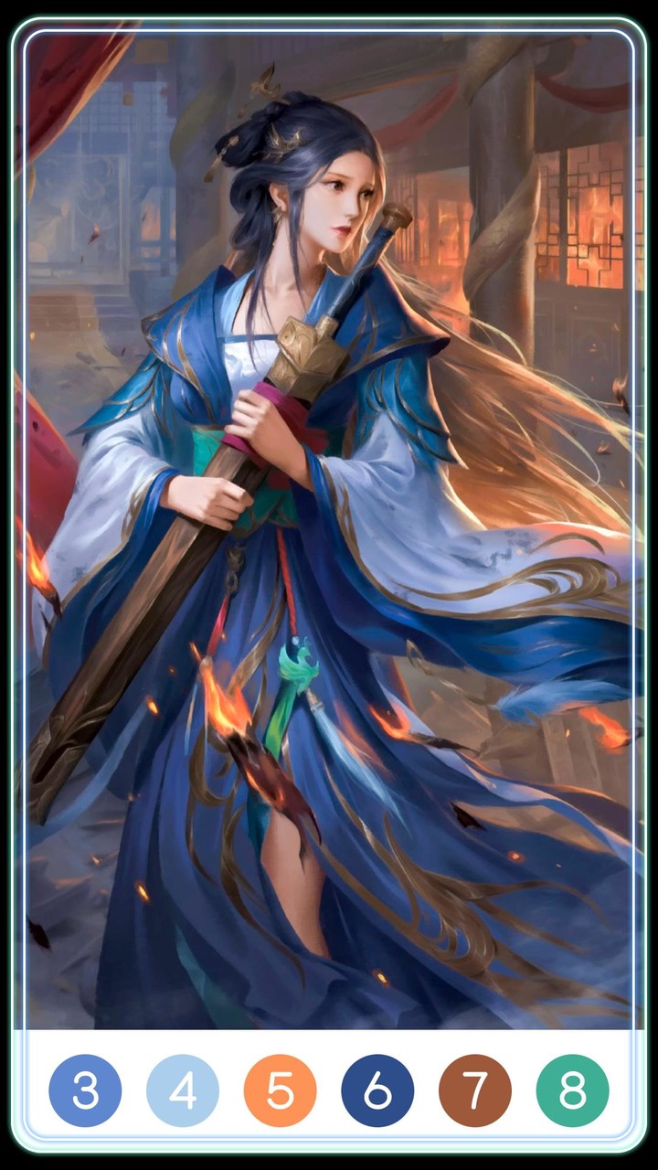 Wuxia Color by Number screenshot image 2_Popularmodapk.com