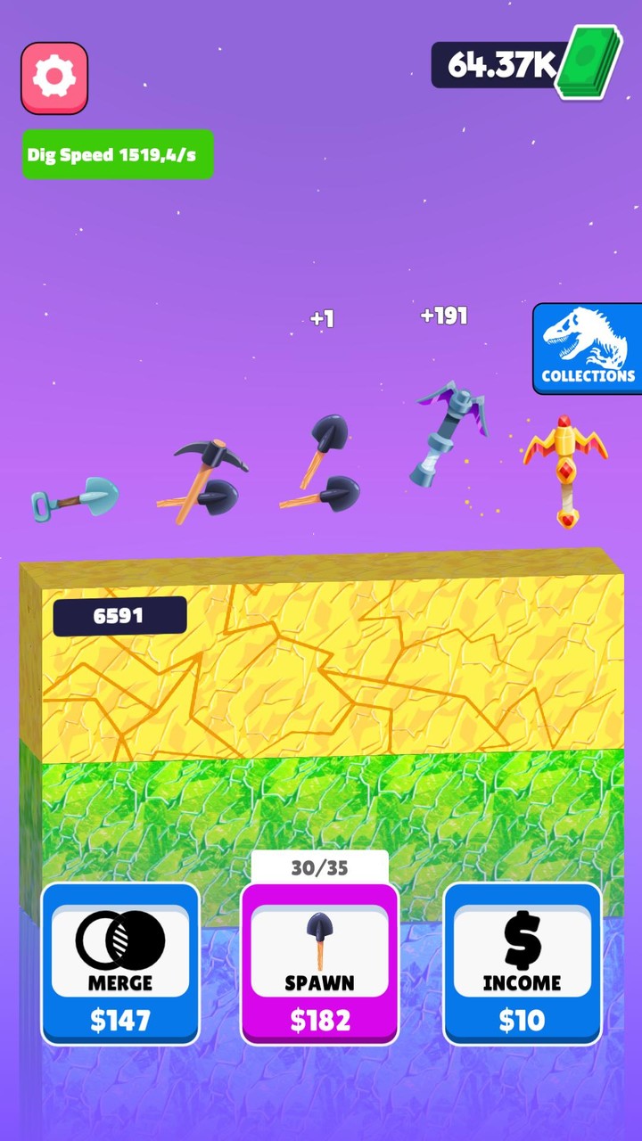 Tap Digger screenshot image 1_Popularmodapk.com