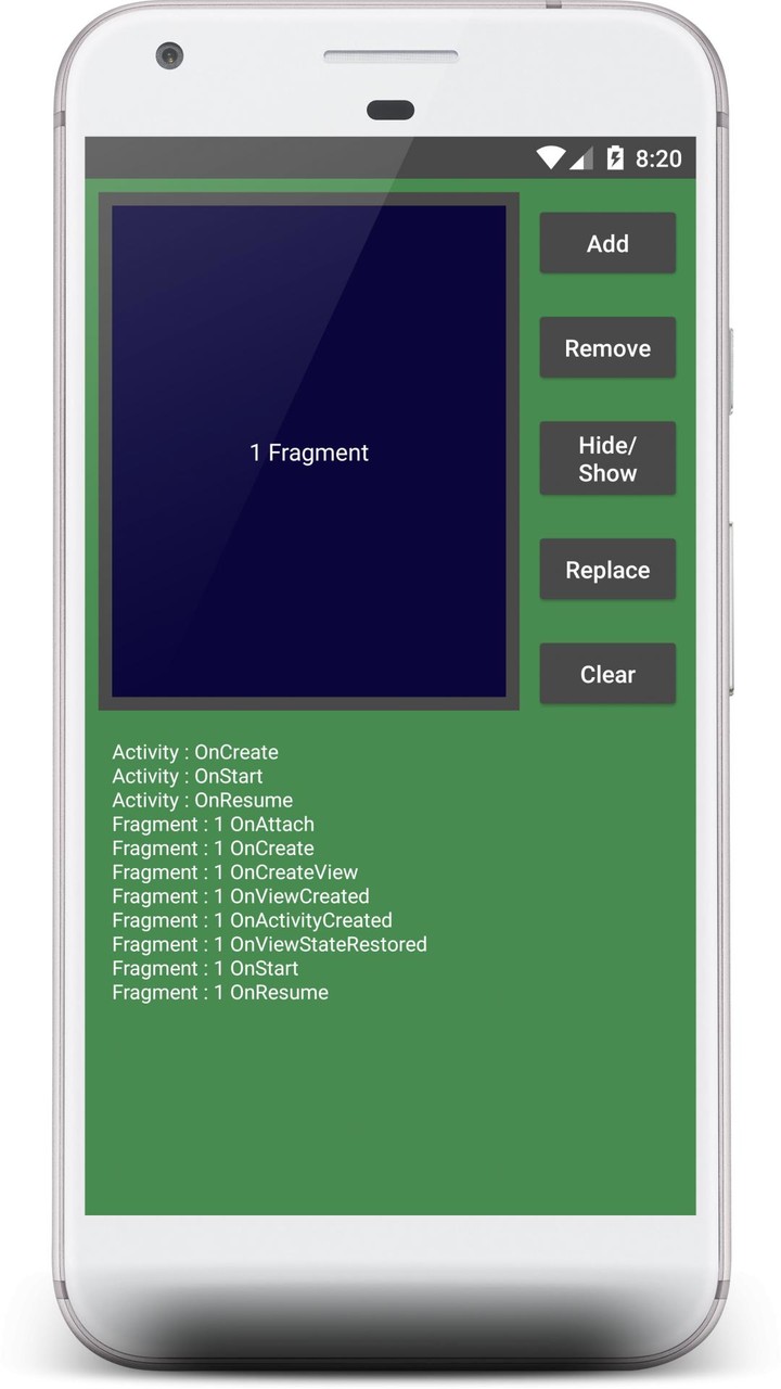 Activity-Fragment : Life Cycle screenshot image 7_Popularmodapk.com