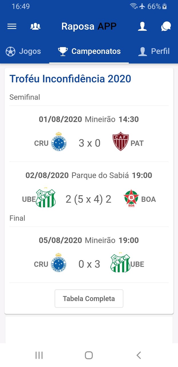 Cruzeirão FANS - Jogos Ao Vivo screenshot image 6_Popularmodapk.com