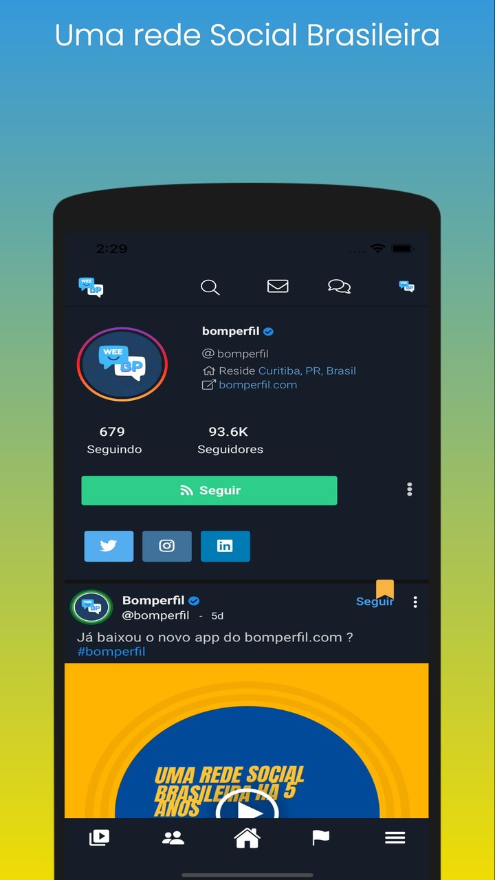 Rede Social BomPerfil screenshot image 3_Popularmodapk.com