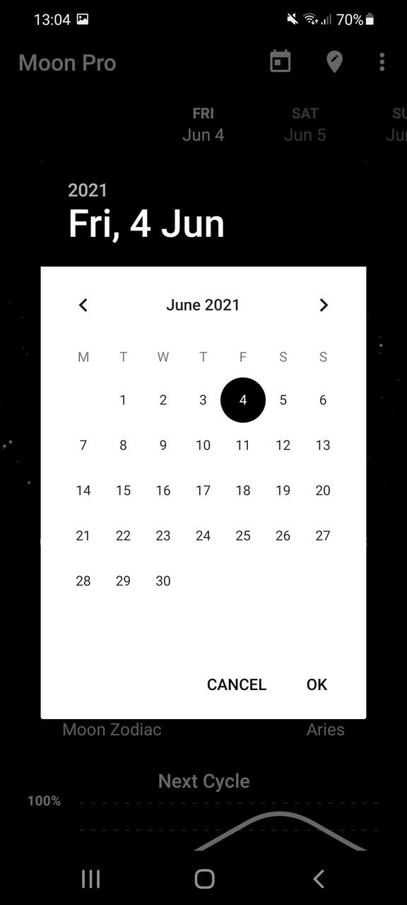 My Moon Phase - Lunar Calendar screenshot image 3_Popularmodapk.com