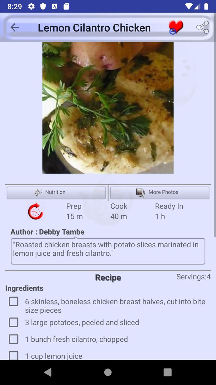 Heart Healthy Recipes screenshot image 3_Popularmodapk.com