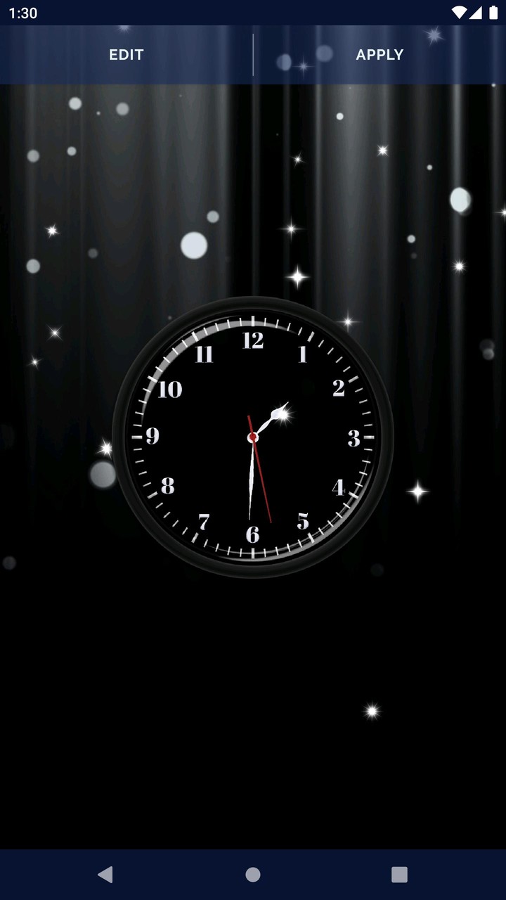 Black HD Clocks Live Wallpaper screenshot image 8_Popularmodapk.com