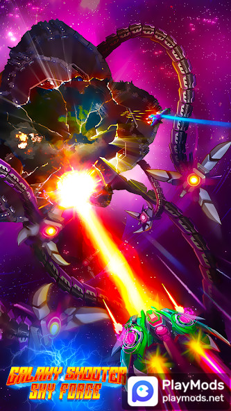 Galaxy Shooter Sky Force<span>(Unlimited money)</span> screenshot image 1_Popularmodapk.com
