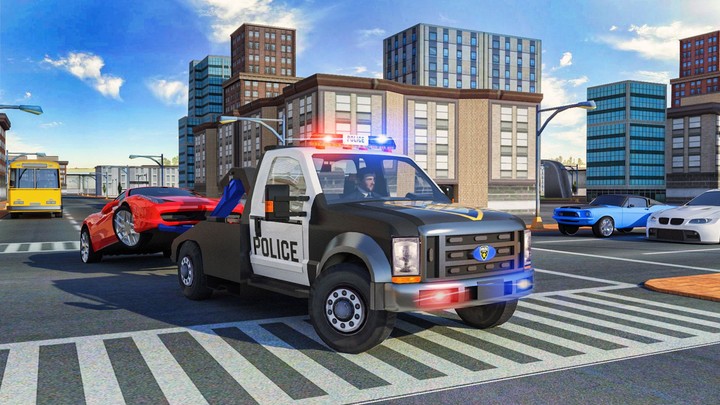 Police Tow Truck Simulator screenshot image 4_Popularmodapk.com