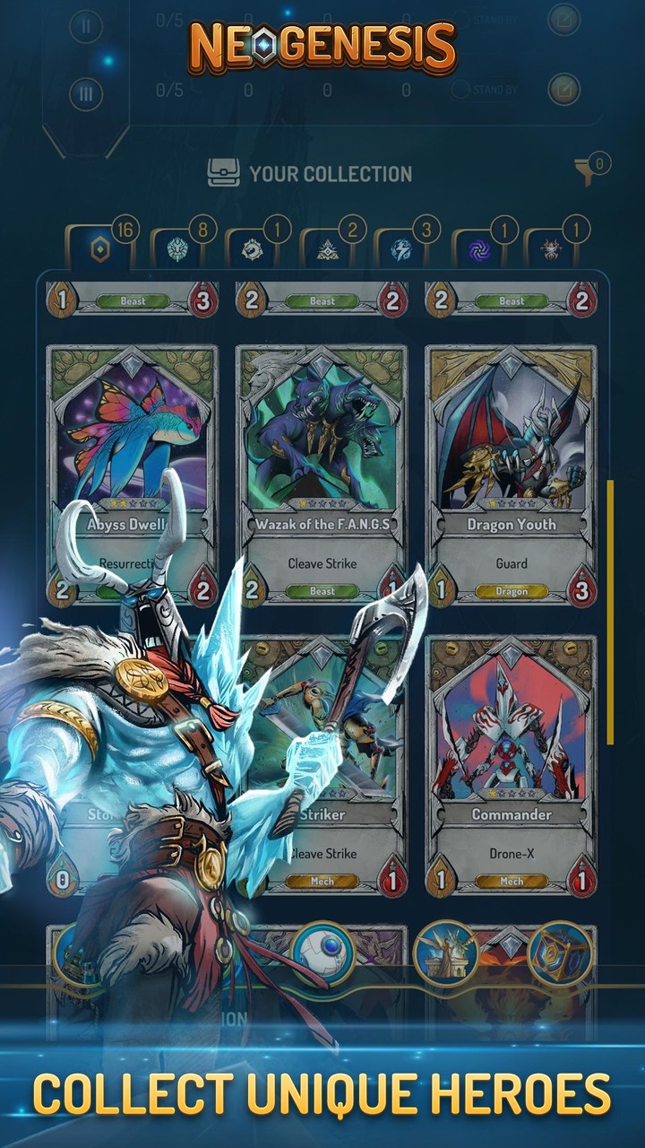 Neogenesis - Auto Combat TCG screenshot image 1_Popularmodapk.com