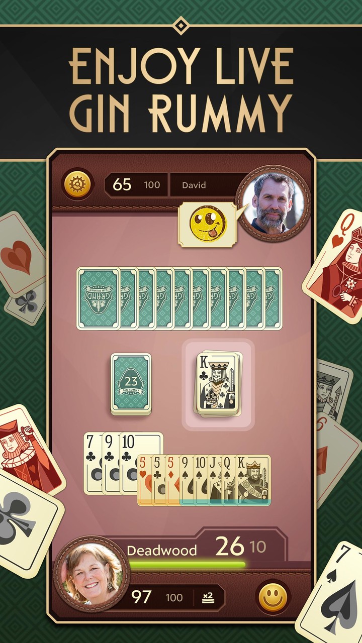 Grand Gin Rummy: Card Game screenshot image 1_Popularmodapk.com