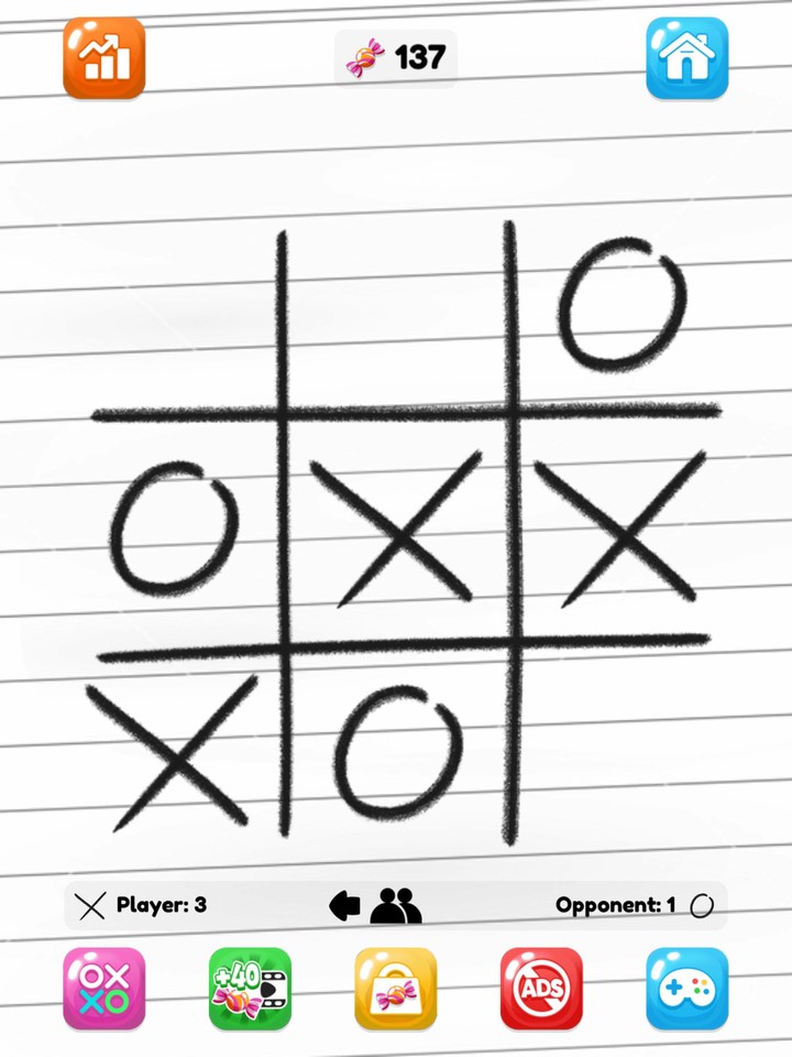 Tic Tac Toe: Classic XOXO Game screenshot image 19_Popularmodapk.com